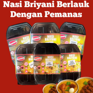 NASI BRIYANI BERLAUK DENGAN PEMANAS