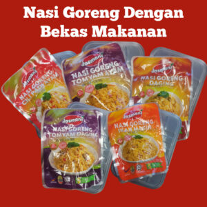 SET NASI GORENG DENGAN BEKAS MAKANAN